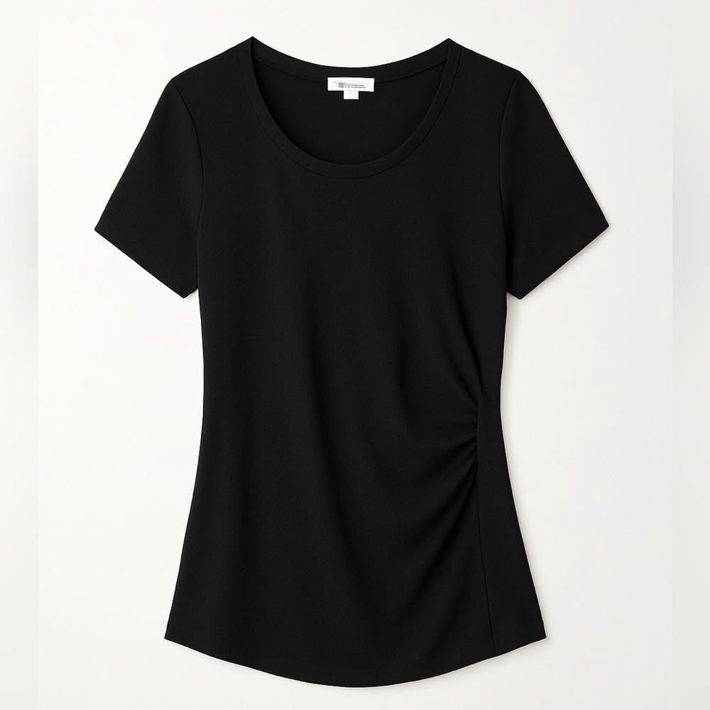 14th & Union Short Sleeve Stretch Crepe Shirt 2X